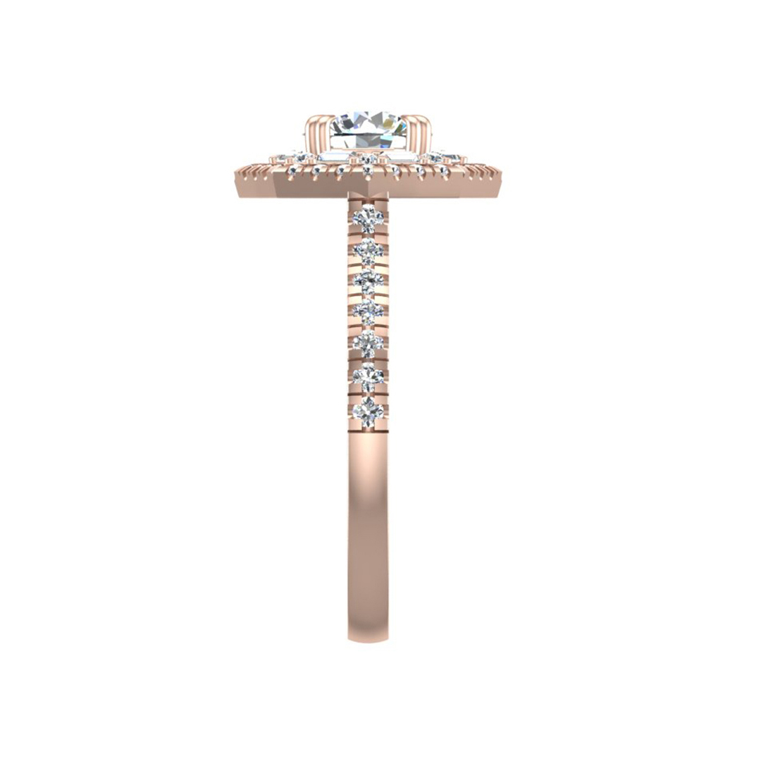 Kendall Halo Engagement Ring